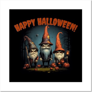 Halloween gnomes, happy halloween Posters and Art